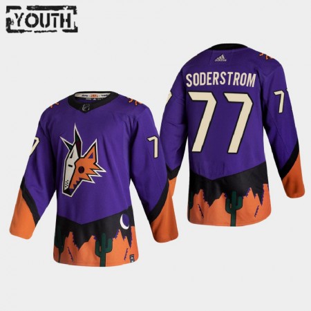 Arizona Coyotes Victor Soderstrom 77 2020-21 Reverse Retro Authentic Shirt - Kinderen